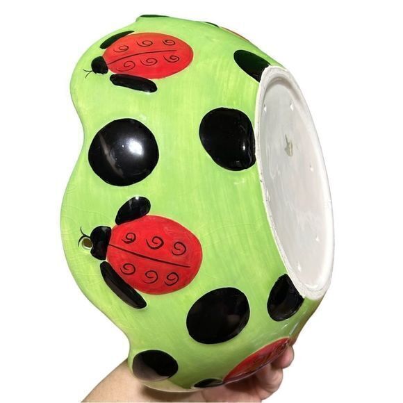 Lady Bug Ceramic Vintage Serving Bowl Kitchenware Dinnerware - Picture 4 of 5